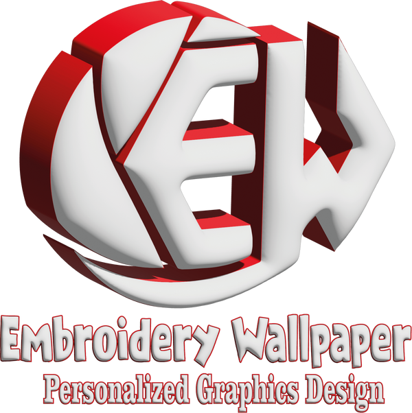 Embroidery Wallpaper Personalized Graphics Design