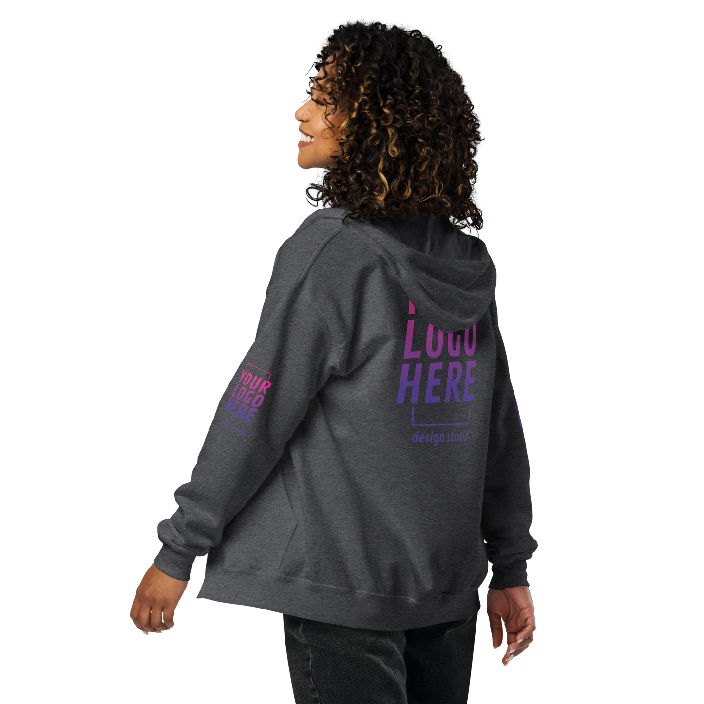 Unisex Full-Zip Hooded Sweatshirt