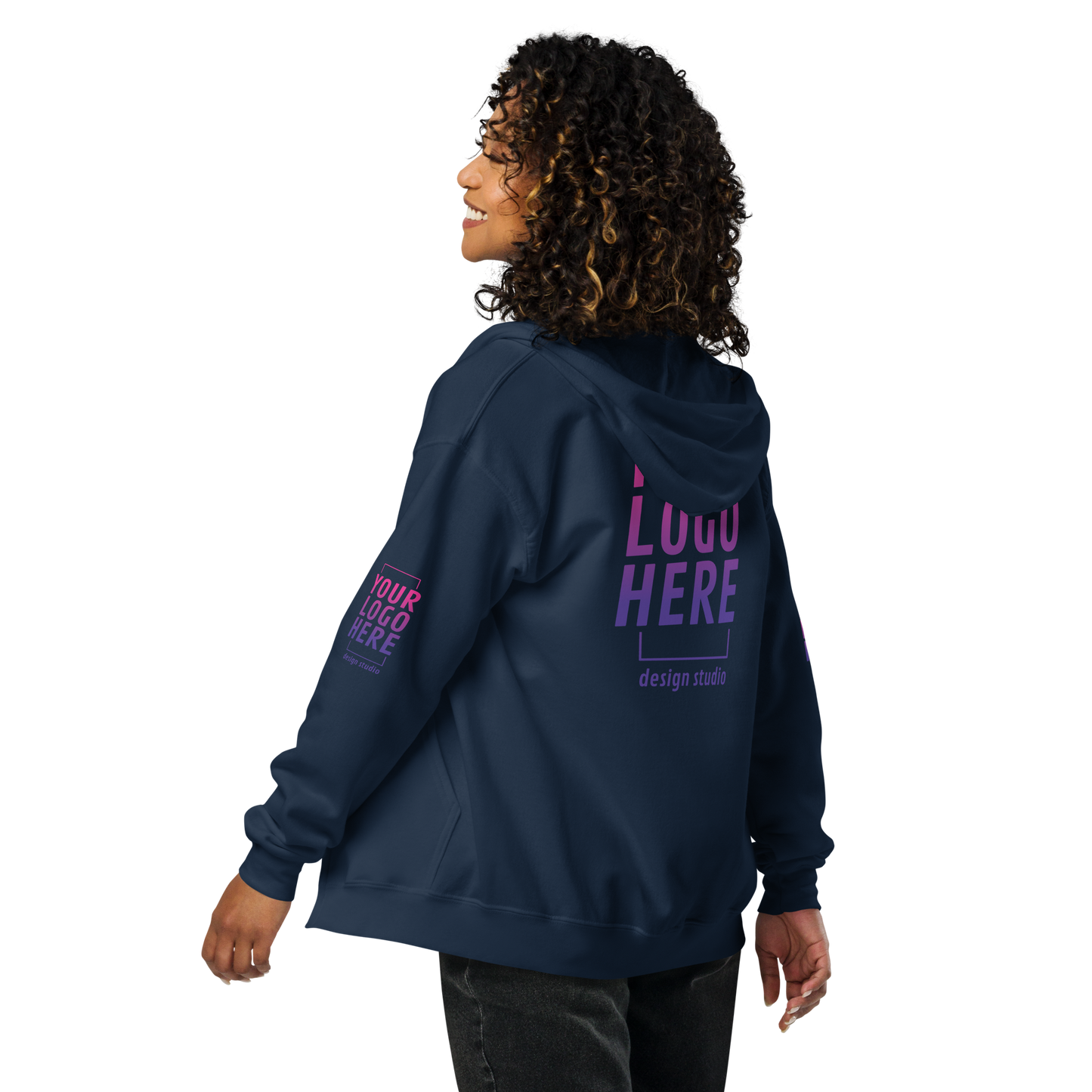 Unisex Full-Zip Hooded Sweatshirt